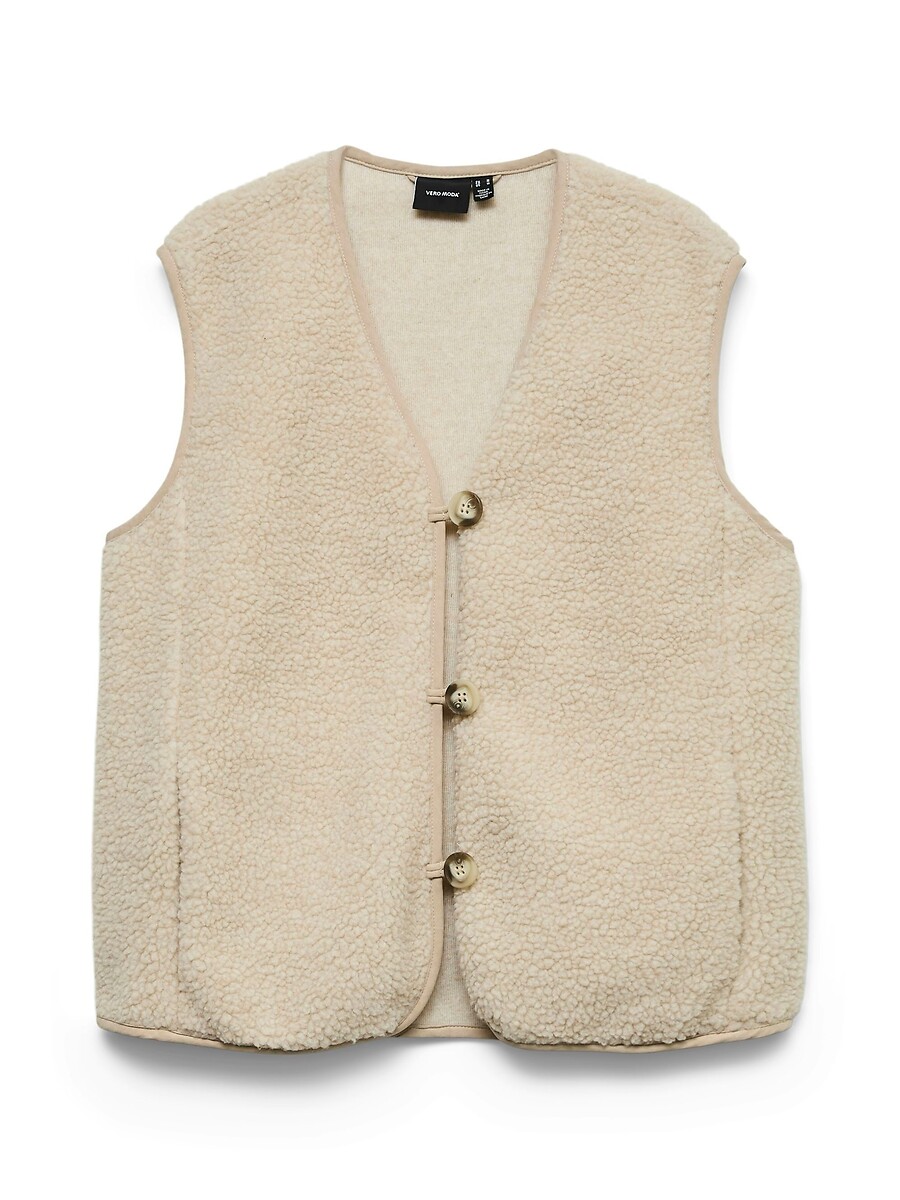 Gilet sans manches en sherpa, VERO MODA