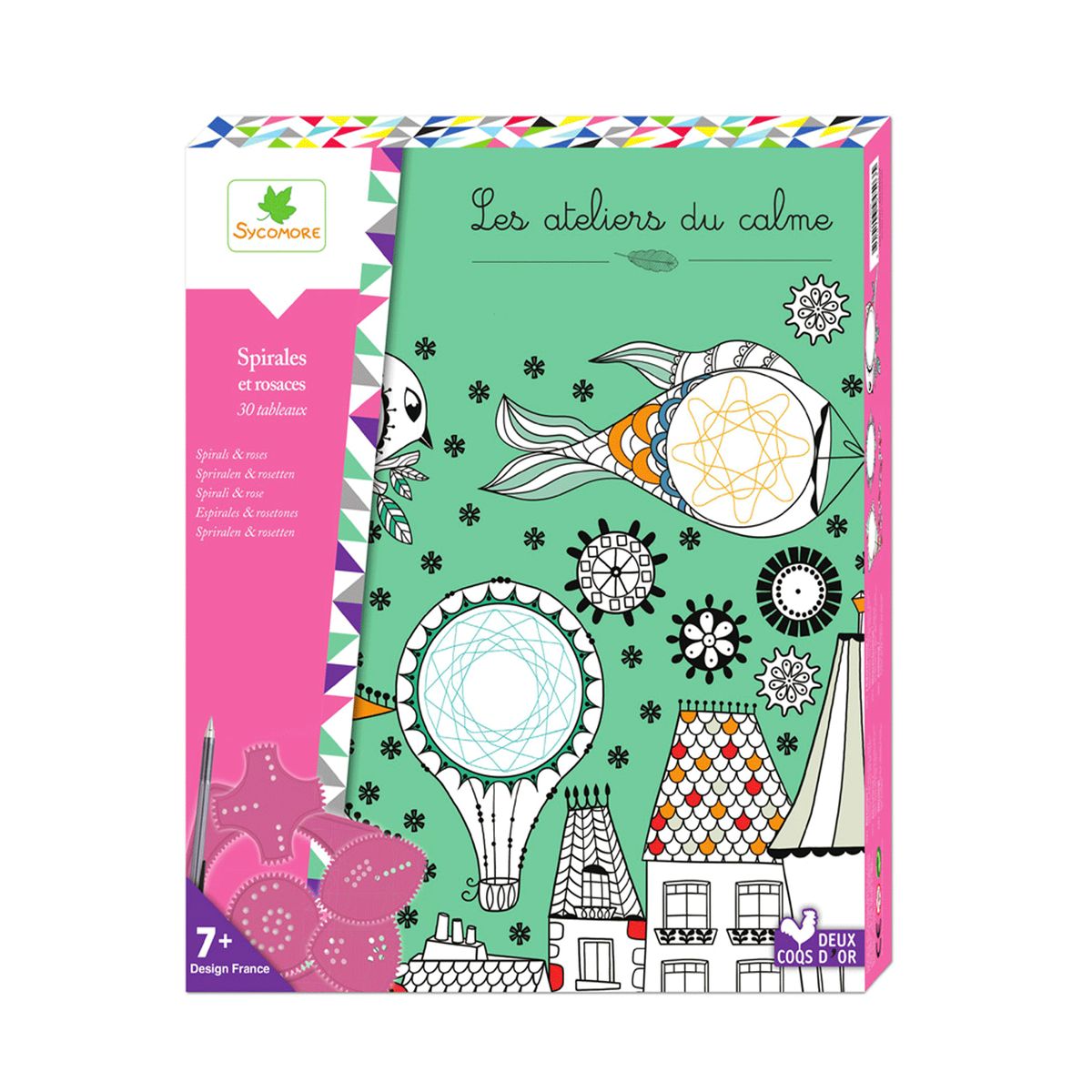 Lovely box : les ateliers du calme - spirales et rosaces multicolore Au  Sycomore