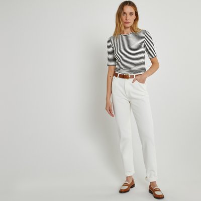 Regular Straight Jeans with High Waist LA REDOUTE COLLECTIONS