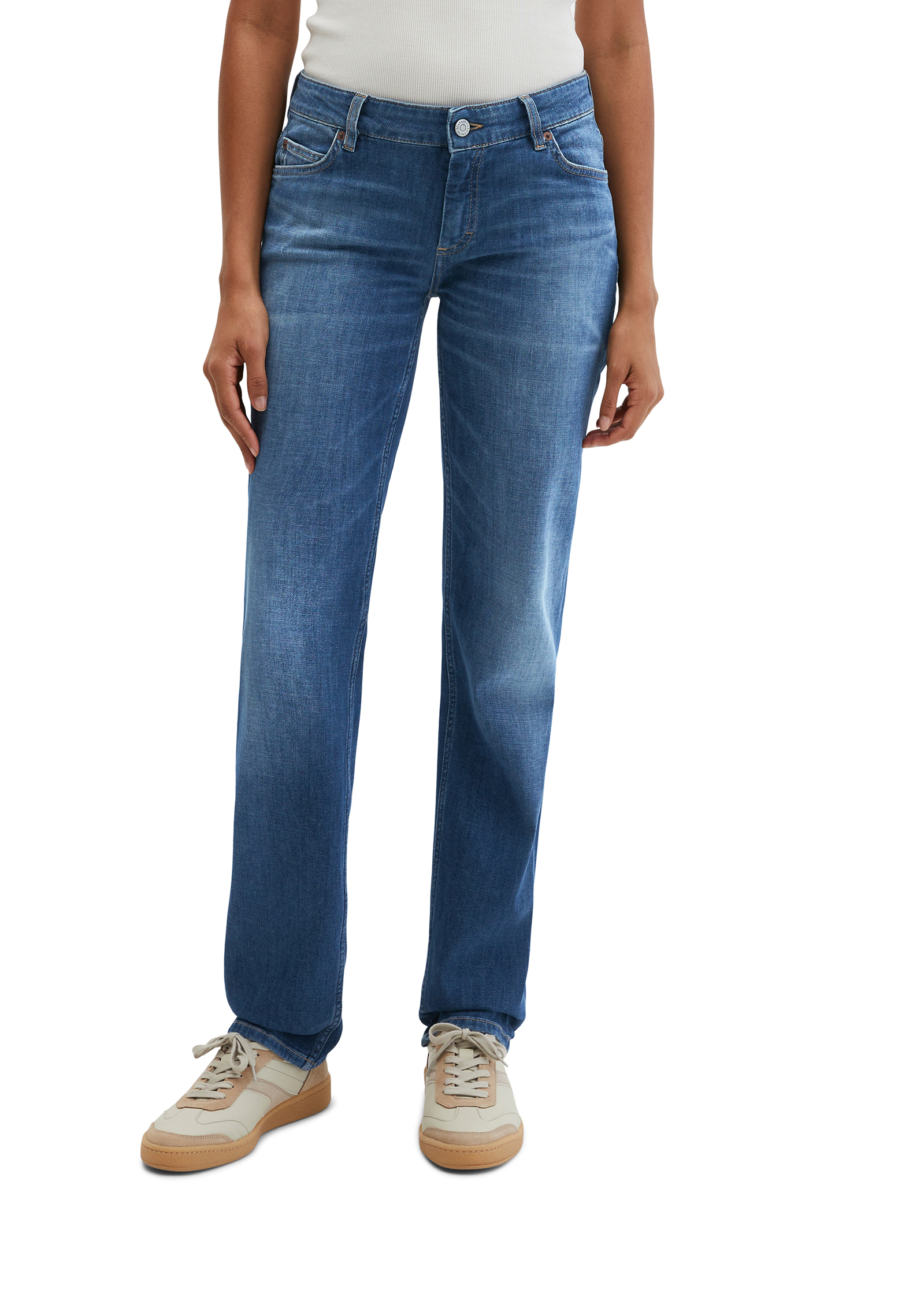 Jeans modèle Alby droit en denim italien Candiani, MARC O'POLO