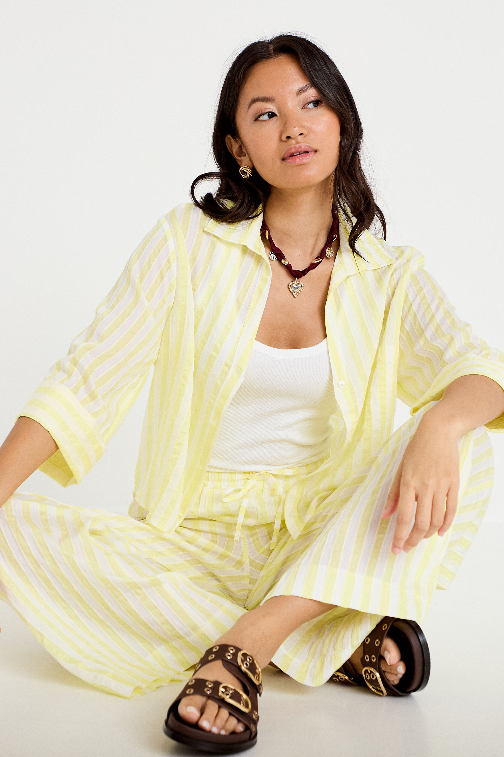 Blouse ample col tunisien manches 3/4, CACHE CACHE