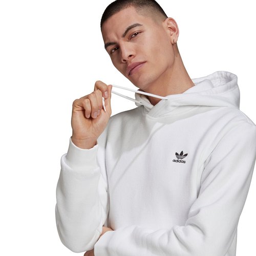 Sur Abrazadera Tanga estrecha Sudadera con capucha y pequeño logo trefoil blanco Adidas Originals | La  Redoute
