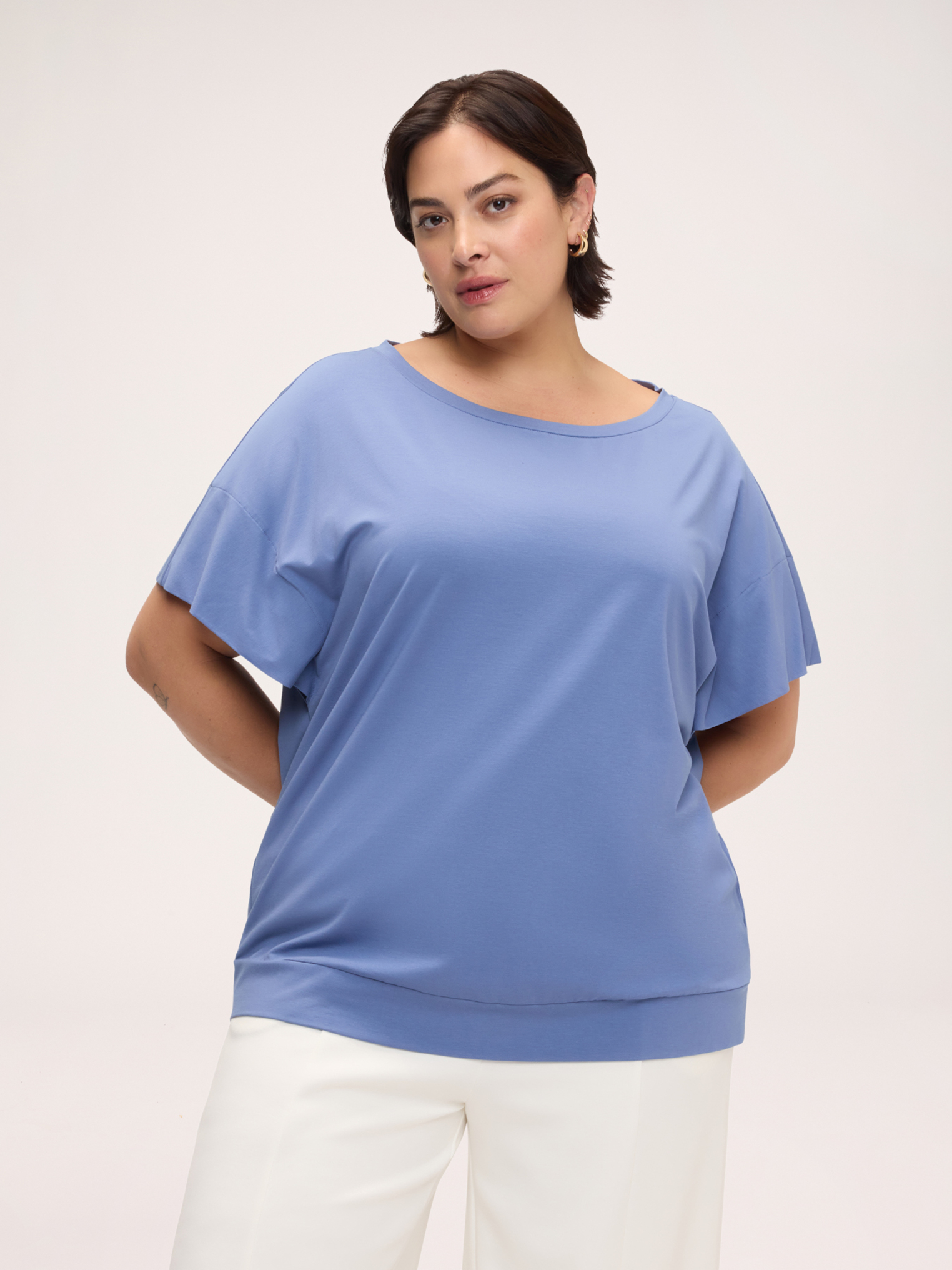 T-shirt en viscose, FIORELLA RUBINO