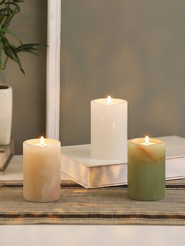 Set of 3 Oleena Onyx Tealight Holders, FIFTY FIVE SOUTH