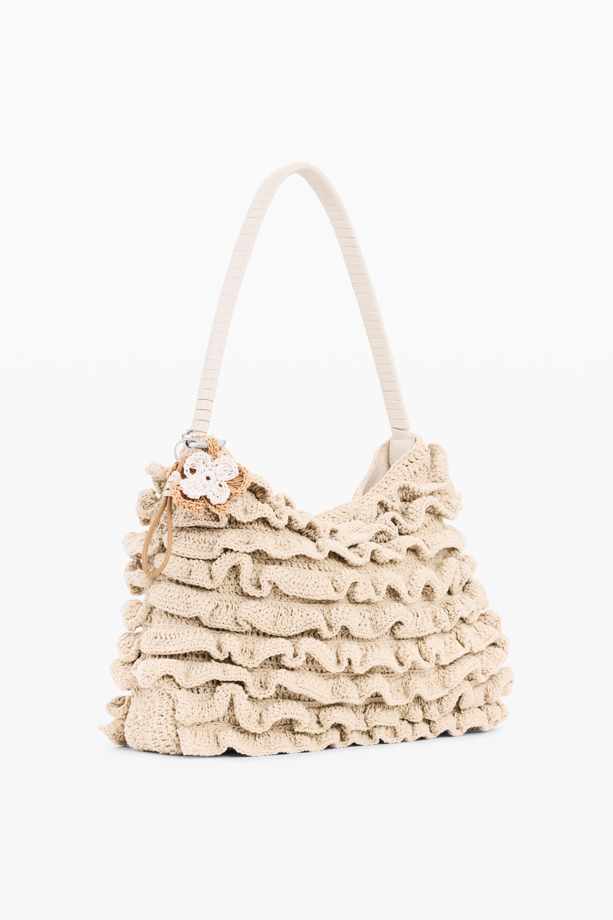 Grand sac crochet fleur, DESIGUAL