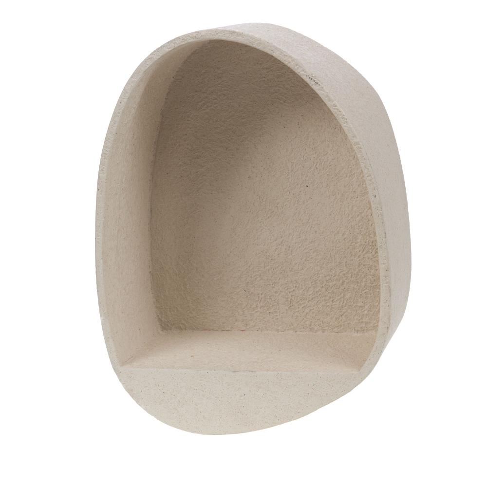Étagère ovale en marbre H45 cm Bakar, AMADEUS