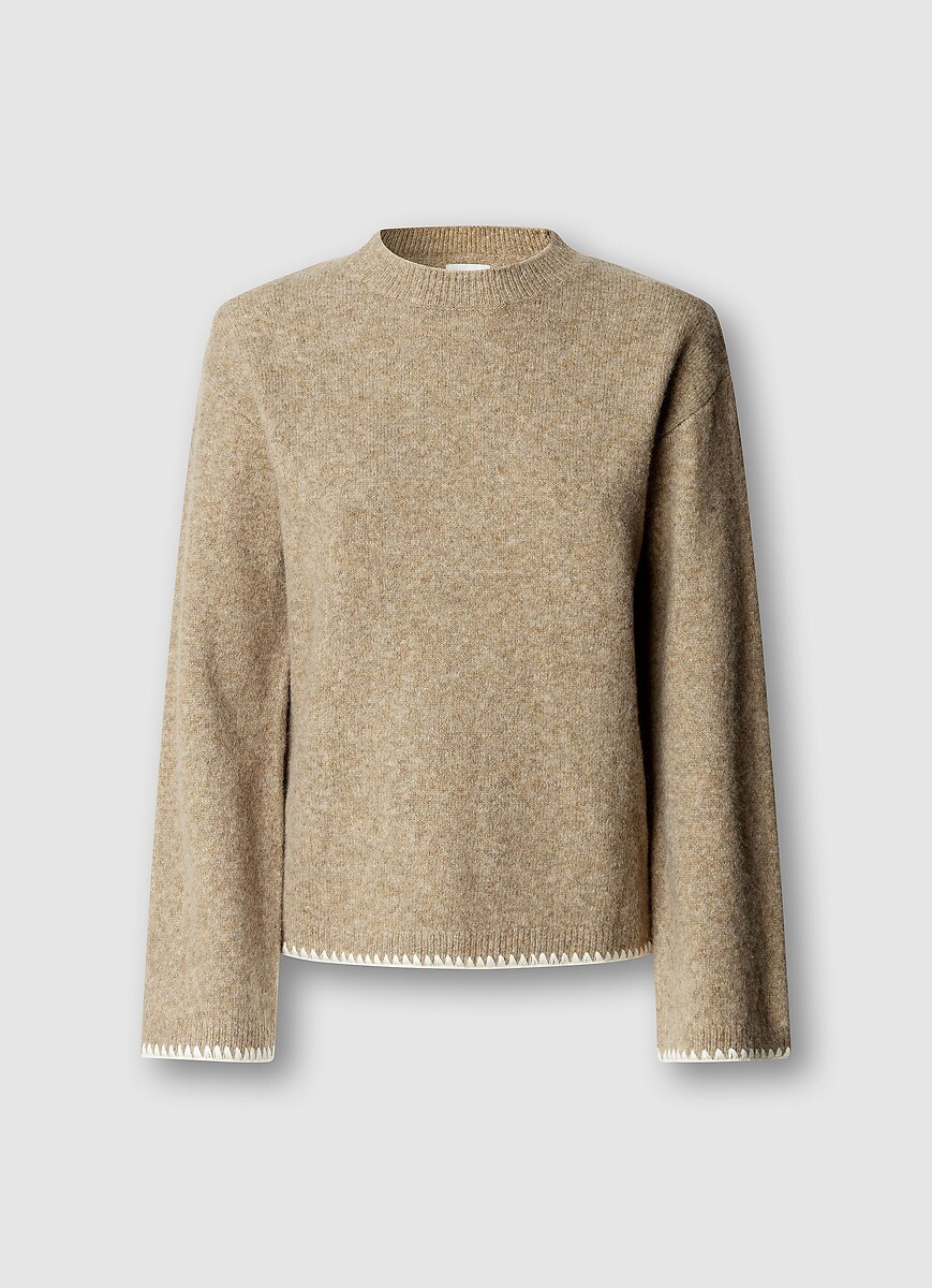 Langärmeliger Pullover mit Stehkragen, PEPE JEANS
