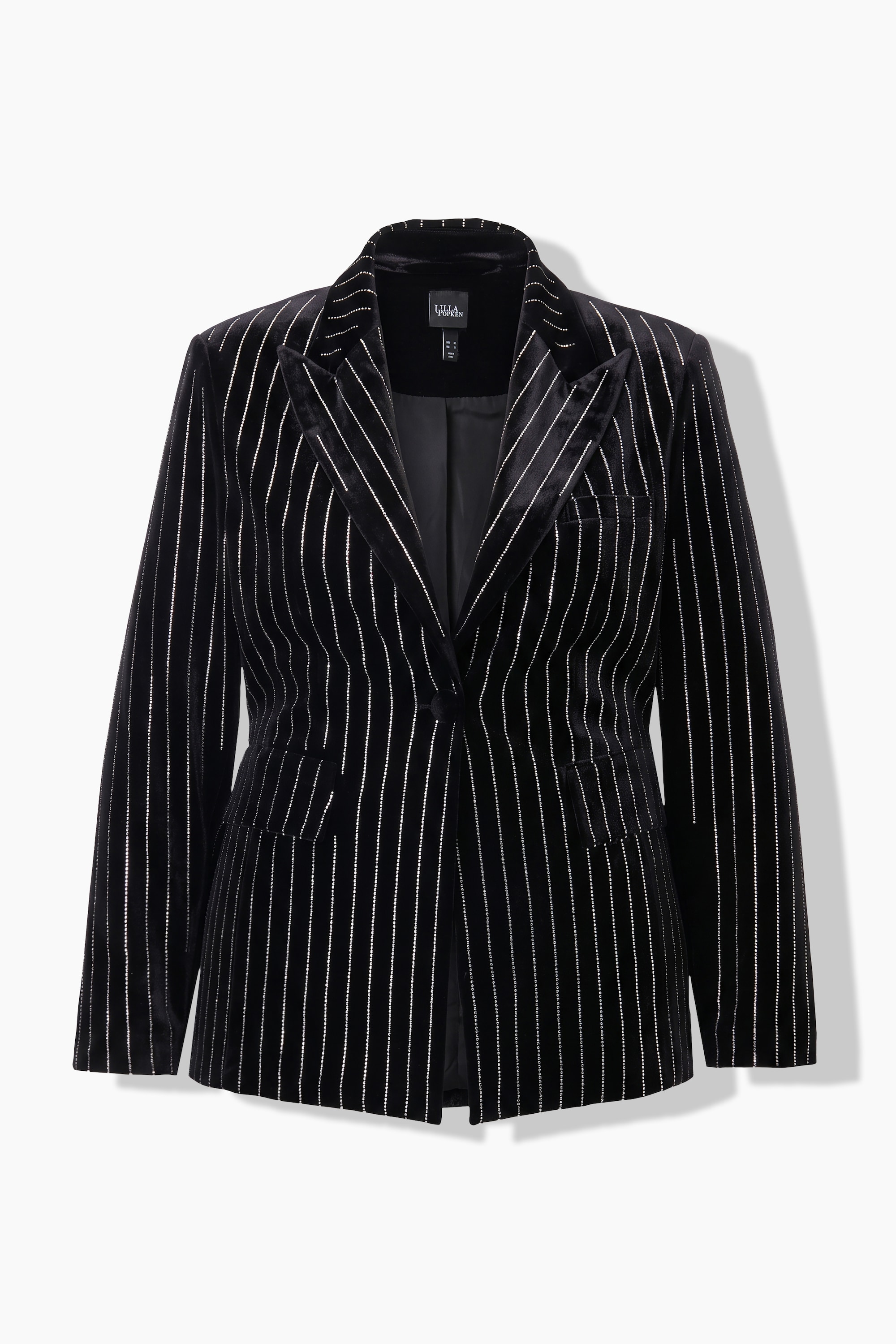 Blazer en velours, coupe Tailored Fit, ULLA POPKEN
