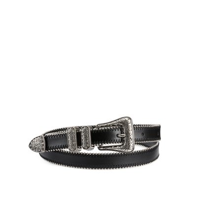 Leather Belt with Beaded Western Buckle THE KOOPLES