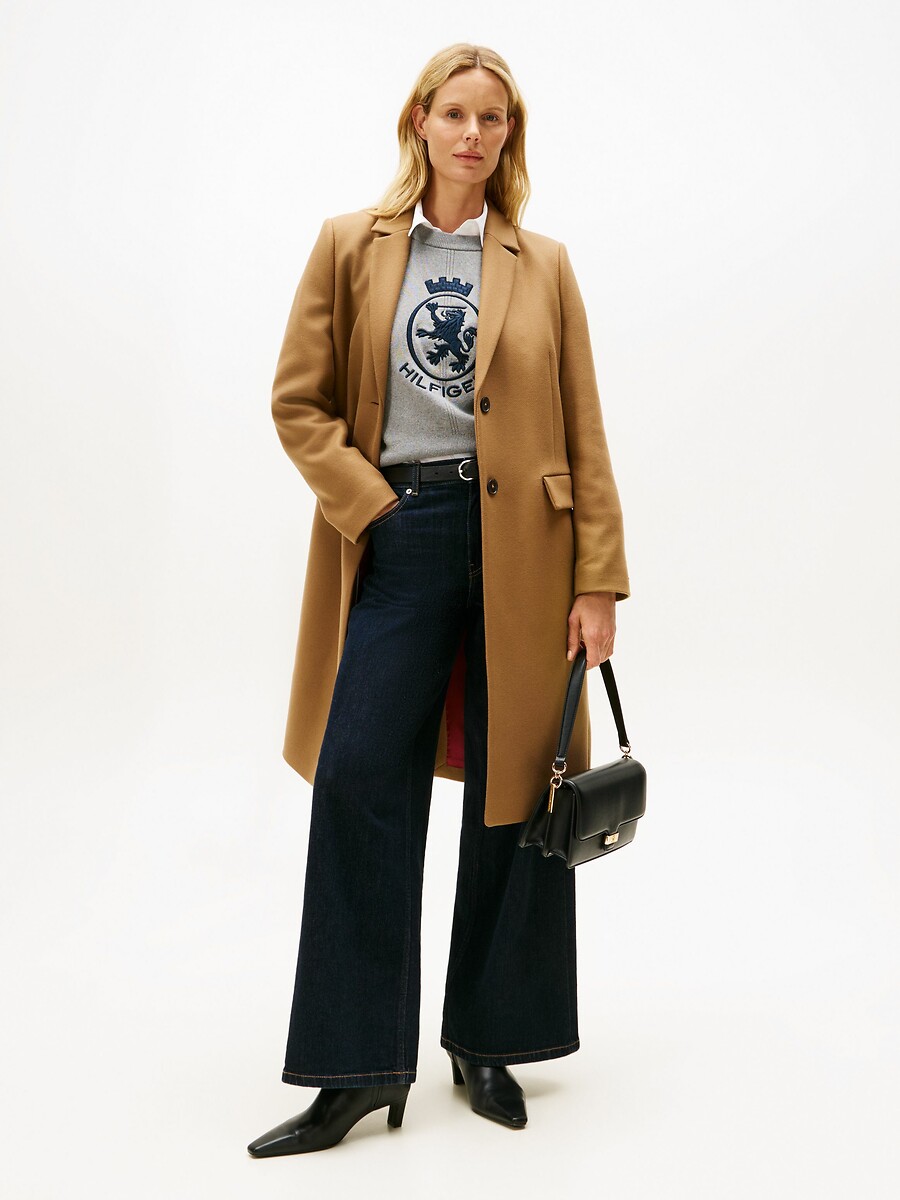 Long Buttoned Coat, TOMMY HILFIGER