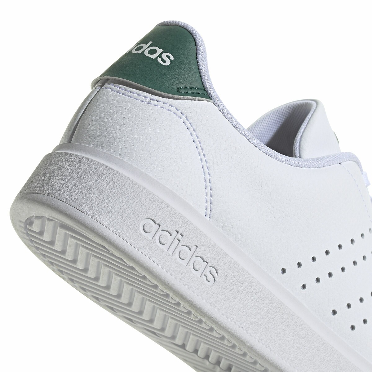 Adidas advantage clean white green on sale