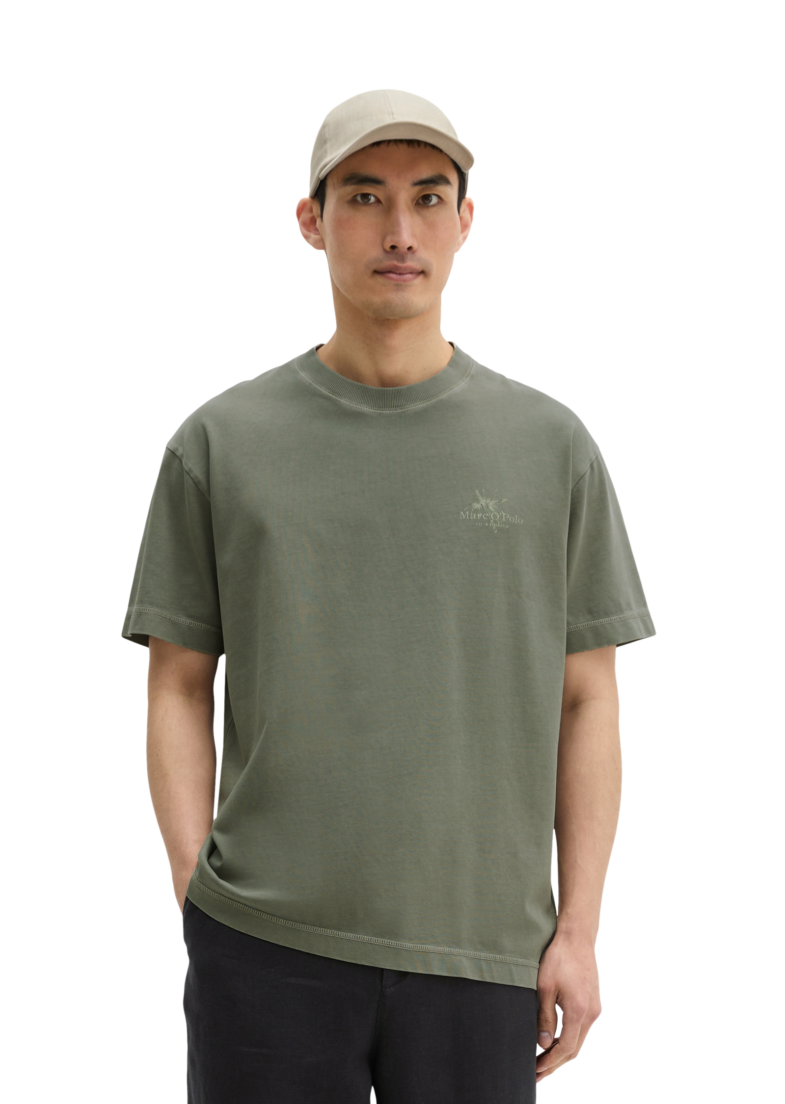 T-shirt loose avec un imprimé estival dans le dos, MARC O'POLO