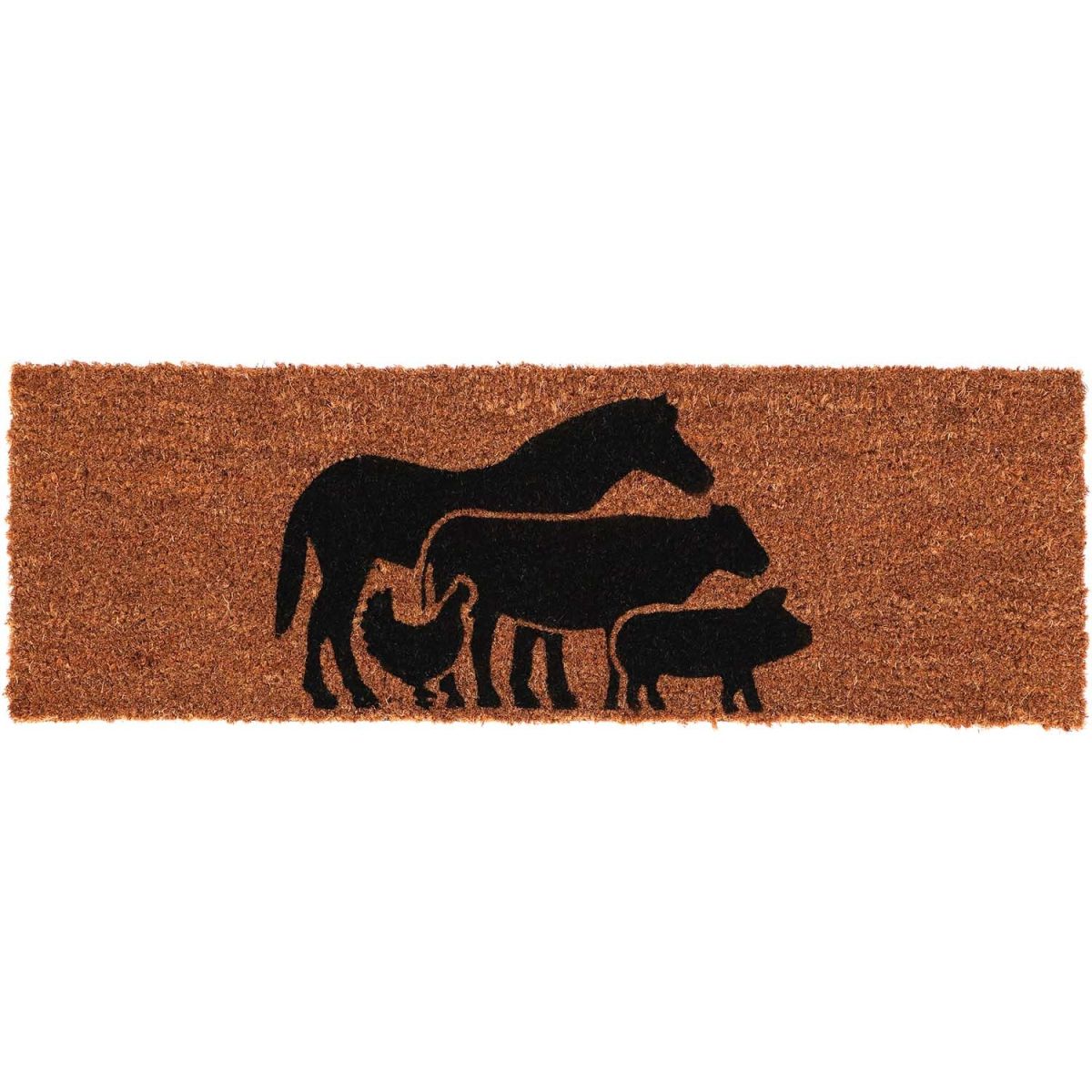 Paillasson en fibres de coco Animaux de la ferme 75 x 25 cm, BEST FOR BOOTS