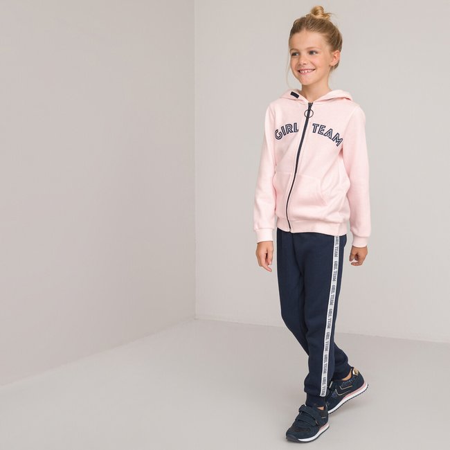 Jogginganzug aus Sweatshirt und Hose rosa + marine LA REDOUTE COLLECTIONS