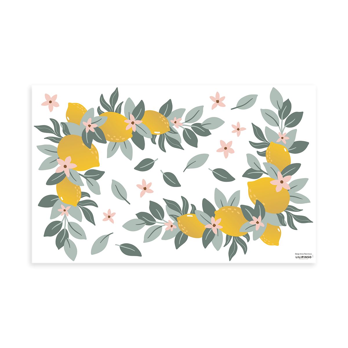 Stickers Chambre Enfant  Branches fleuri - Décoration Lilipinso