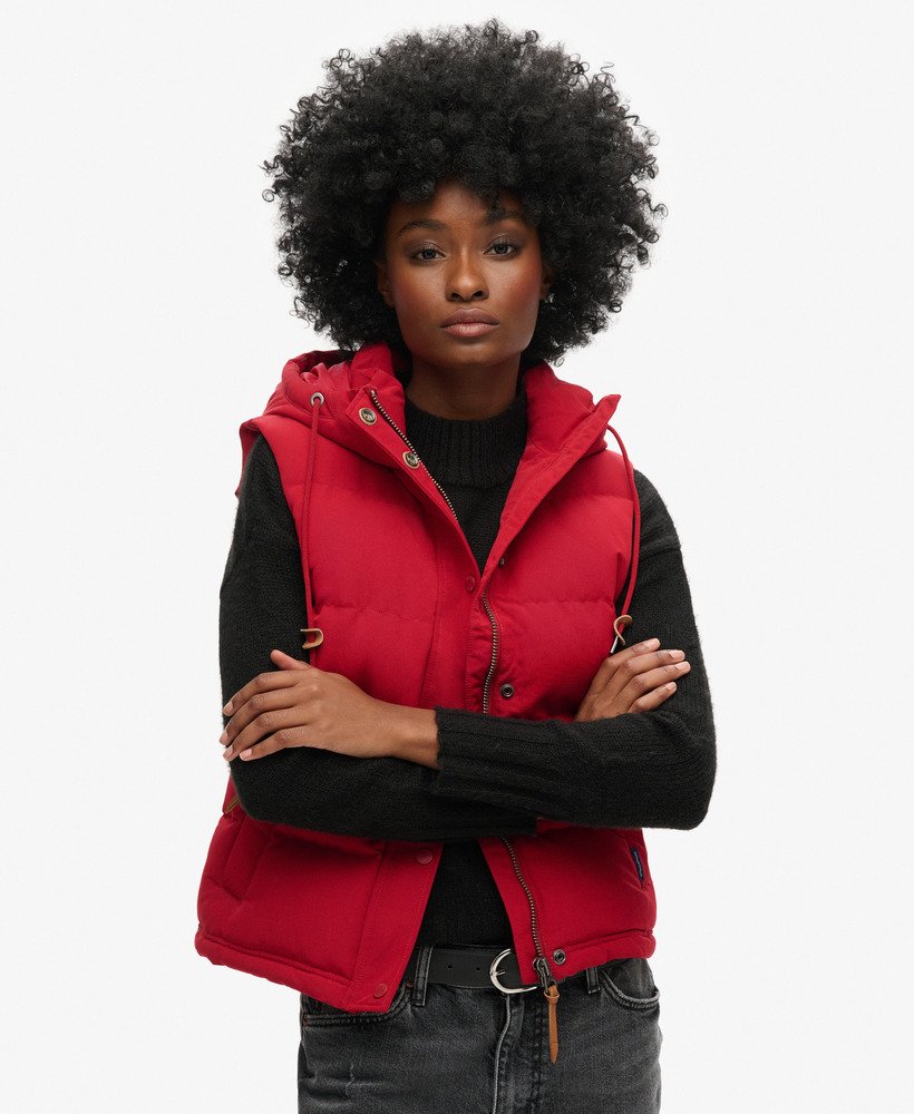 Doudoune Sans Manches À Capuche, SUPERDRY