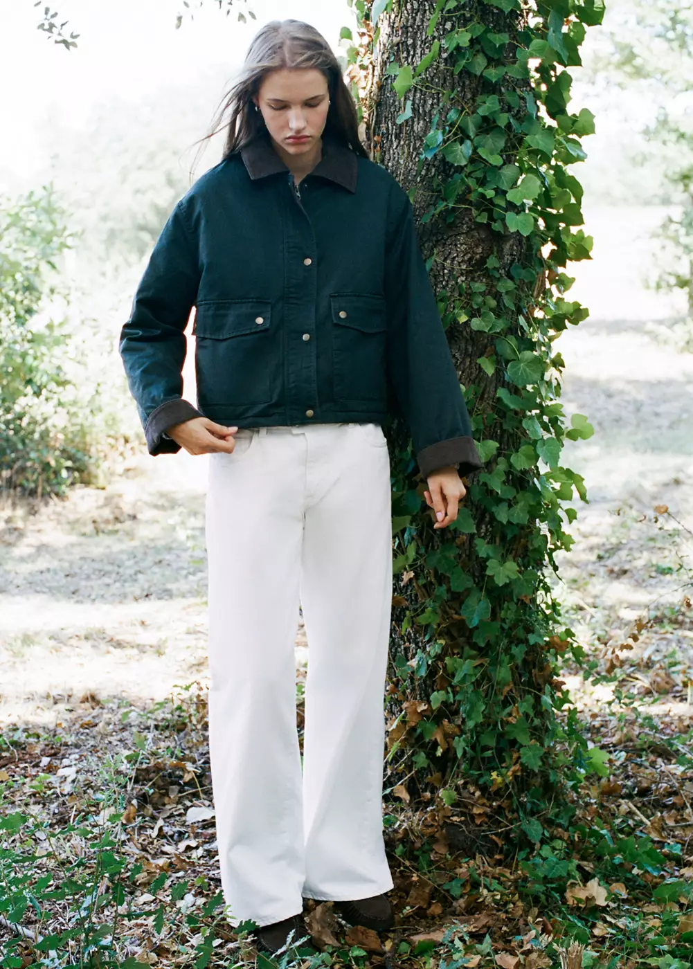 Jean wide leg à fermeture croisée, MANGO TEEN