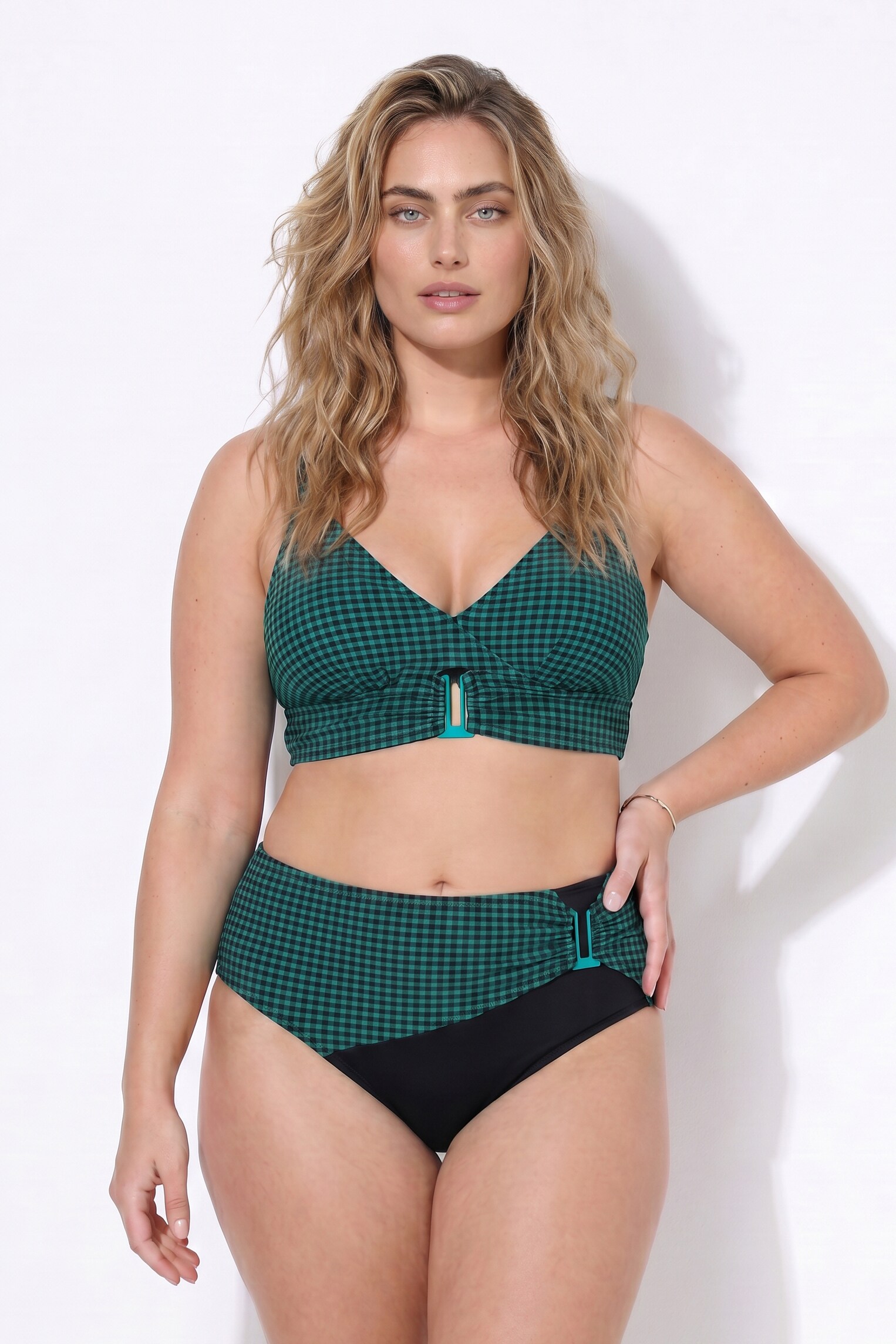 Bikini à carreaux, bonnets souples, ULLA POPKEN