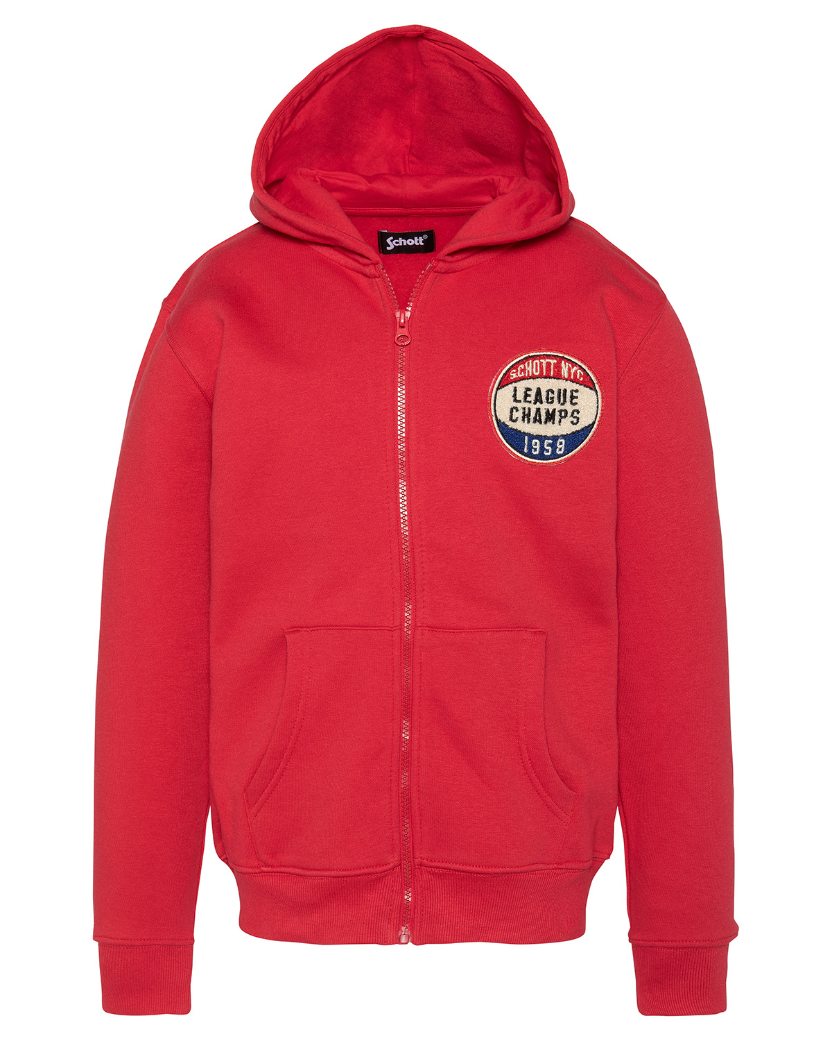 Sweatshirt zippé à capuche enfant, SCHOTT