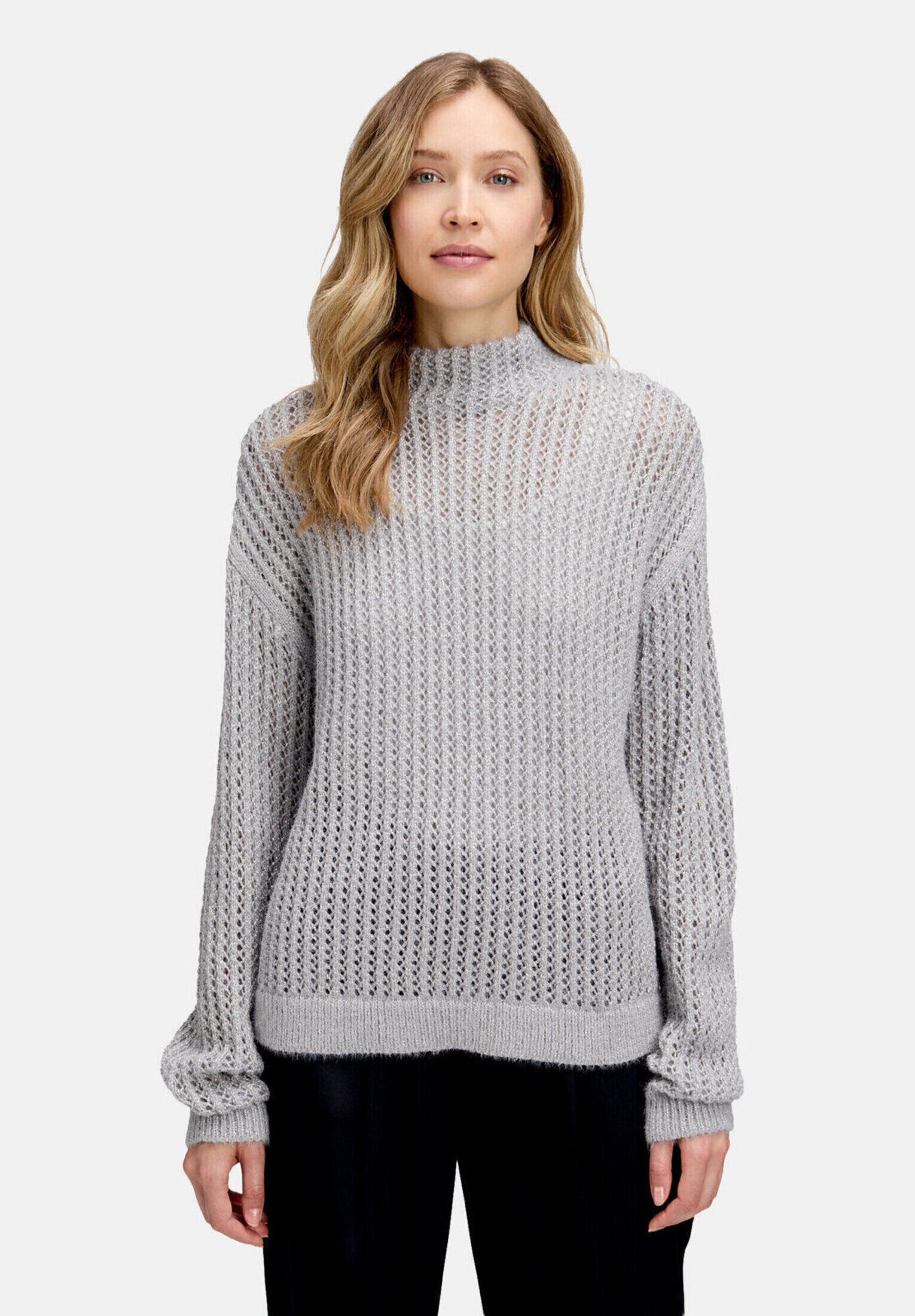 Pull-over en maille à col montant, BETTY BARCLAY