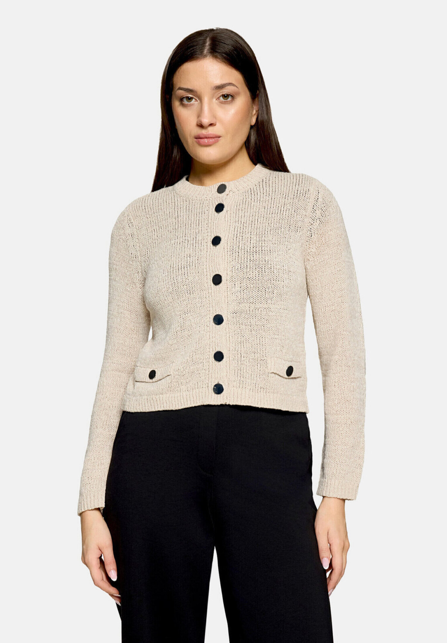 Cardigan en maille à poches plaquées, BETTY BARCLAY