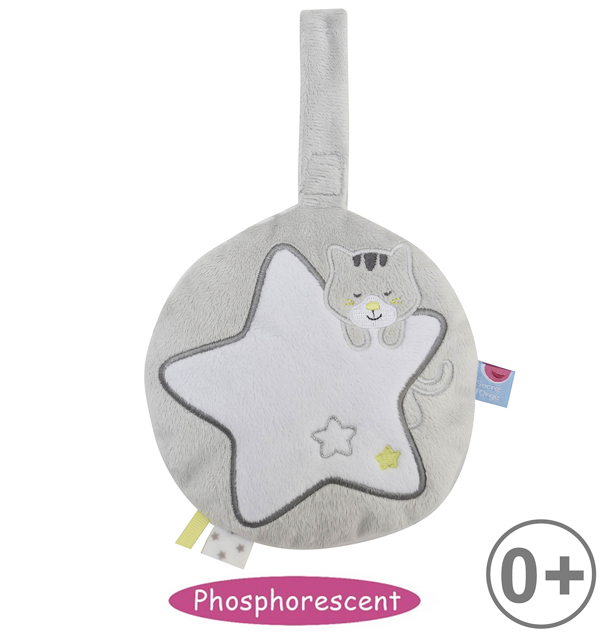 Veilleuse phosphorescente etoile chat, SUCRE D'ORGE