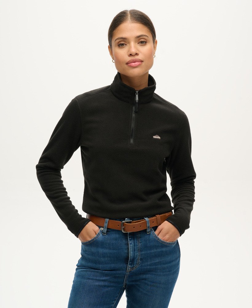 Polaire courte à demi-zip, SUPERDRY