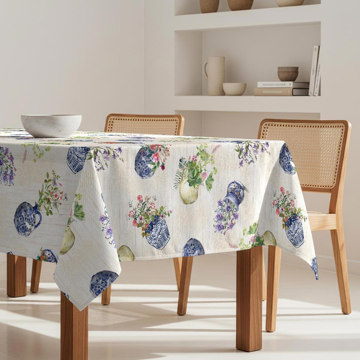 Nappe anti-taches Geranius - 100% coton -, NAF NAF HOME