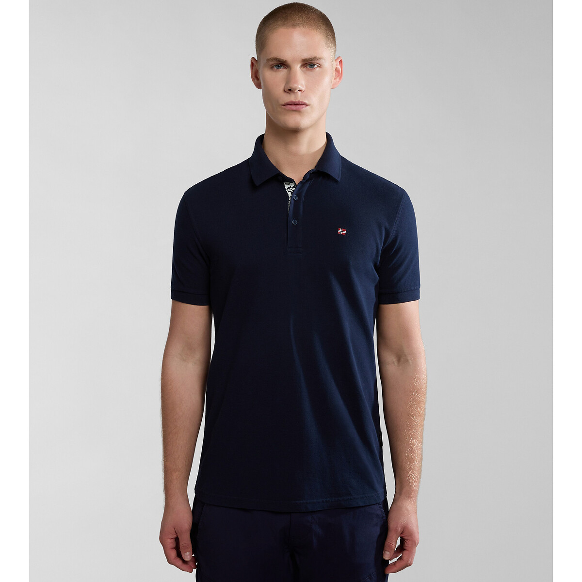 Image of Eolanos Cotton Polo Shirt with Short Sleeves