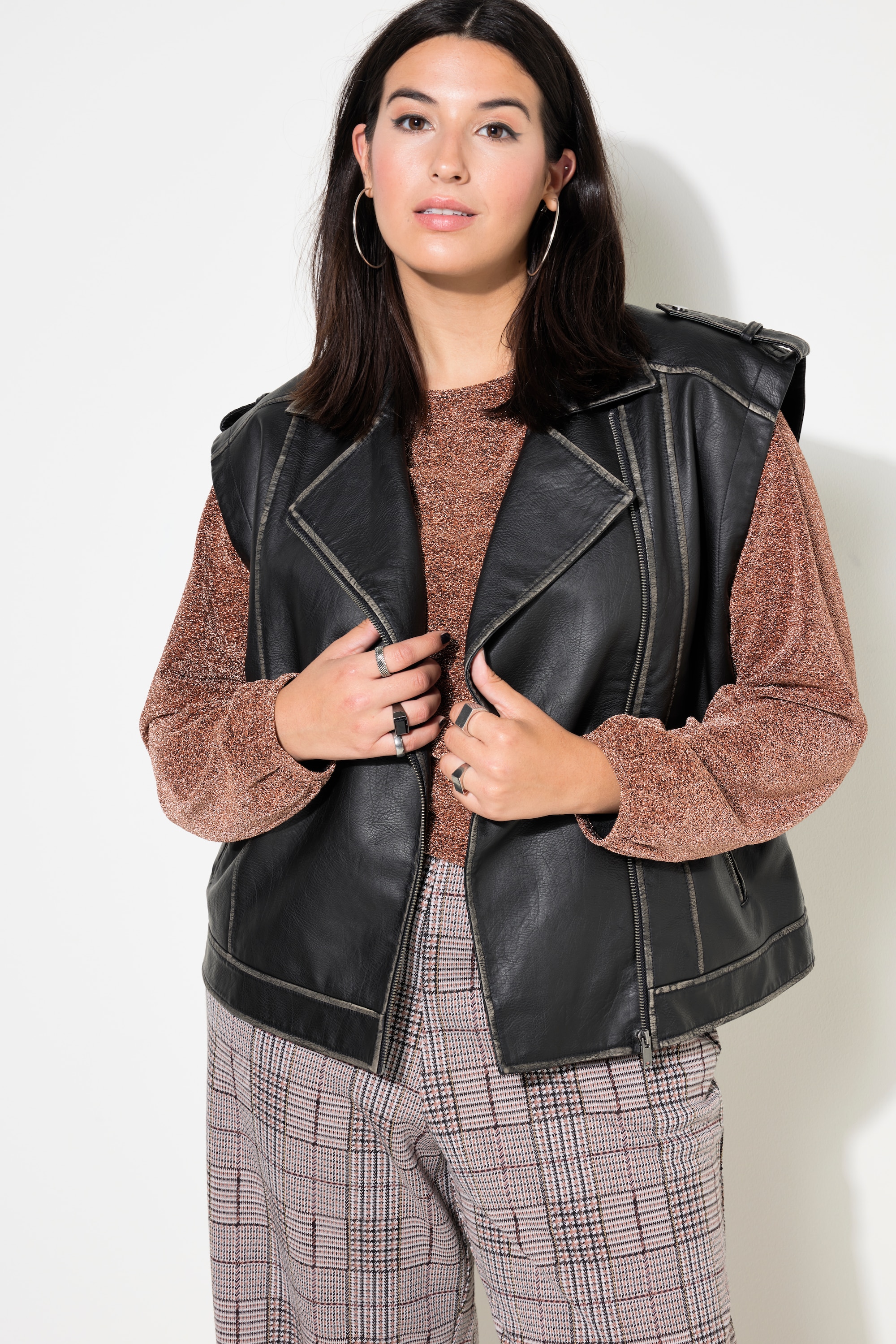 Veste sans manches oversize, esprit motard, STUDIO UNTOLD