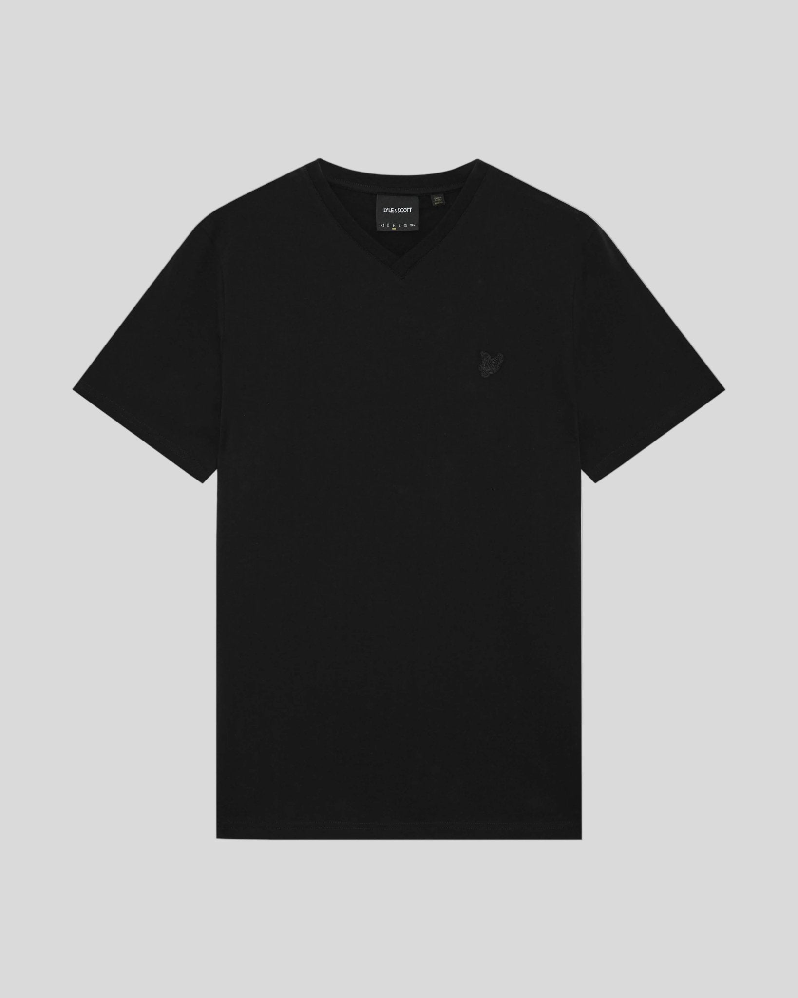 T-shirt en coton superfine col V, LYLE & SCOTT