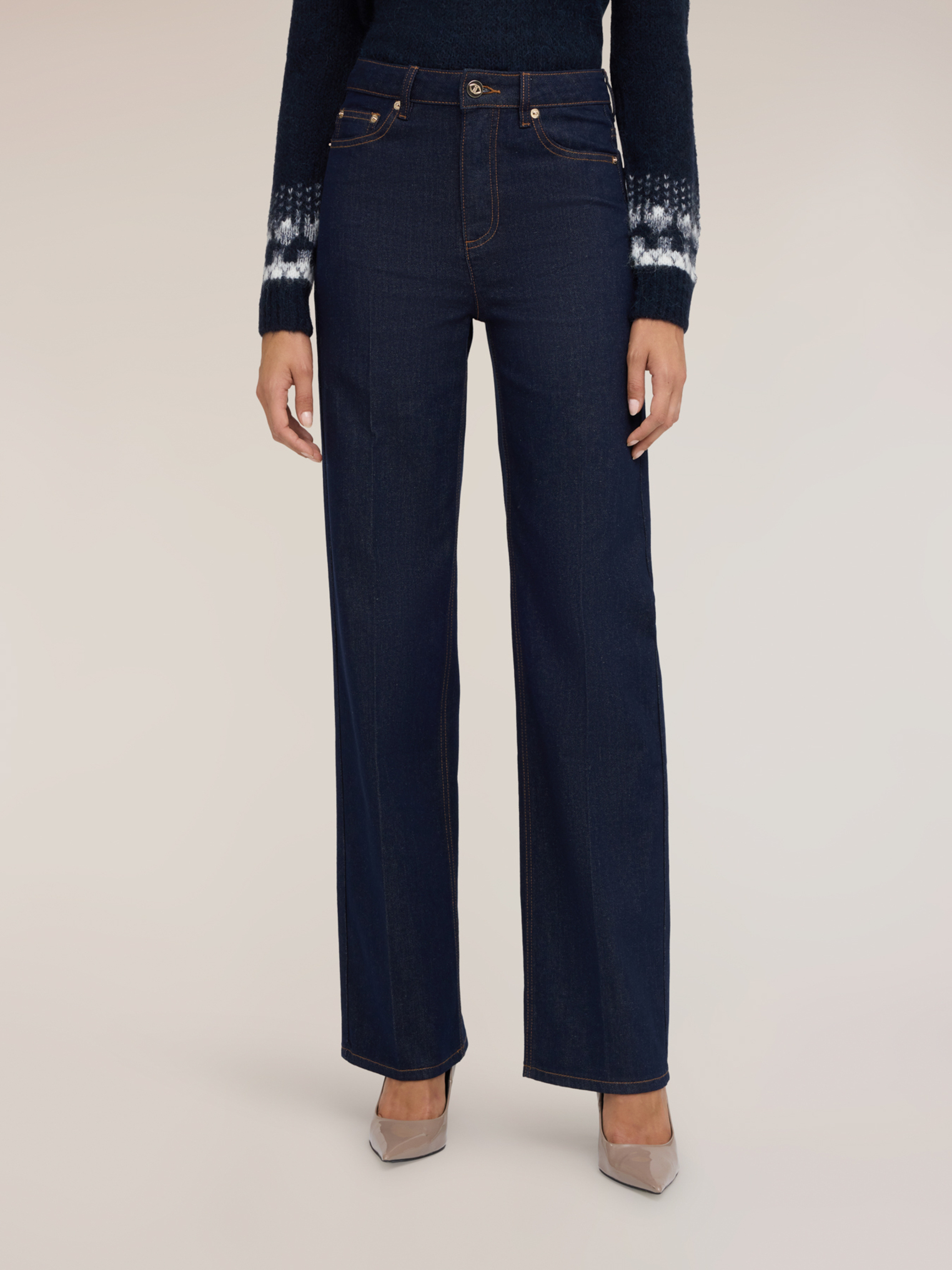 Jean large taille haute, MOTIVI