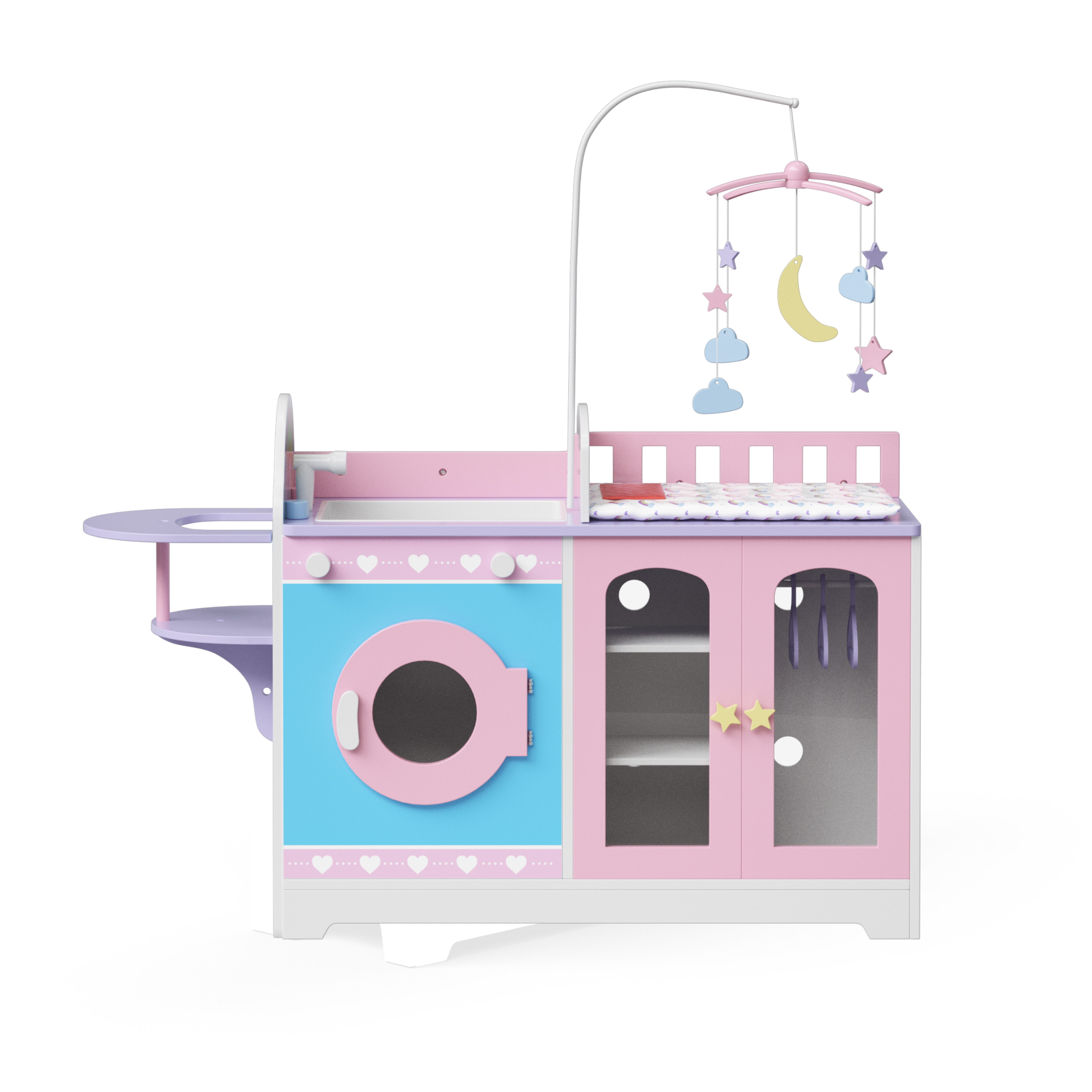 Table a langer pour poupée 6-en-1, TEAMSON KIDS
