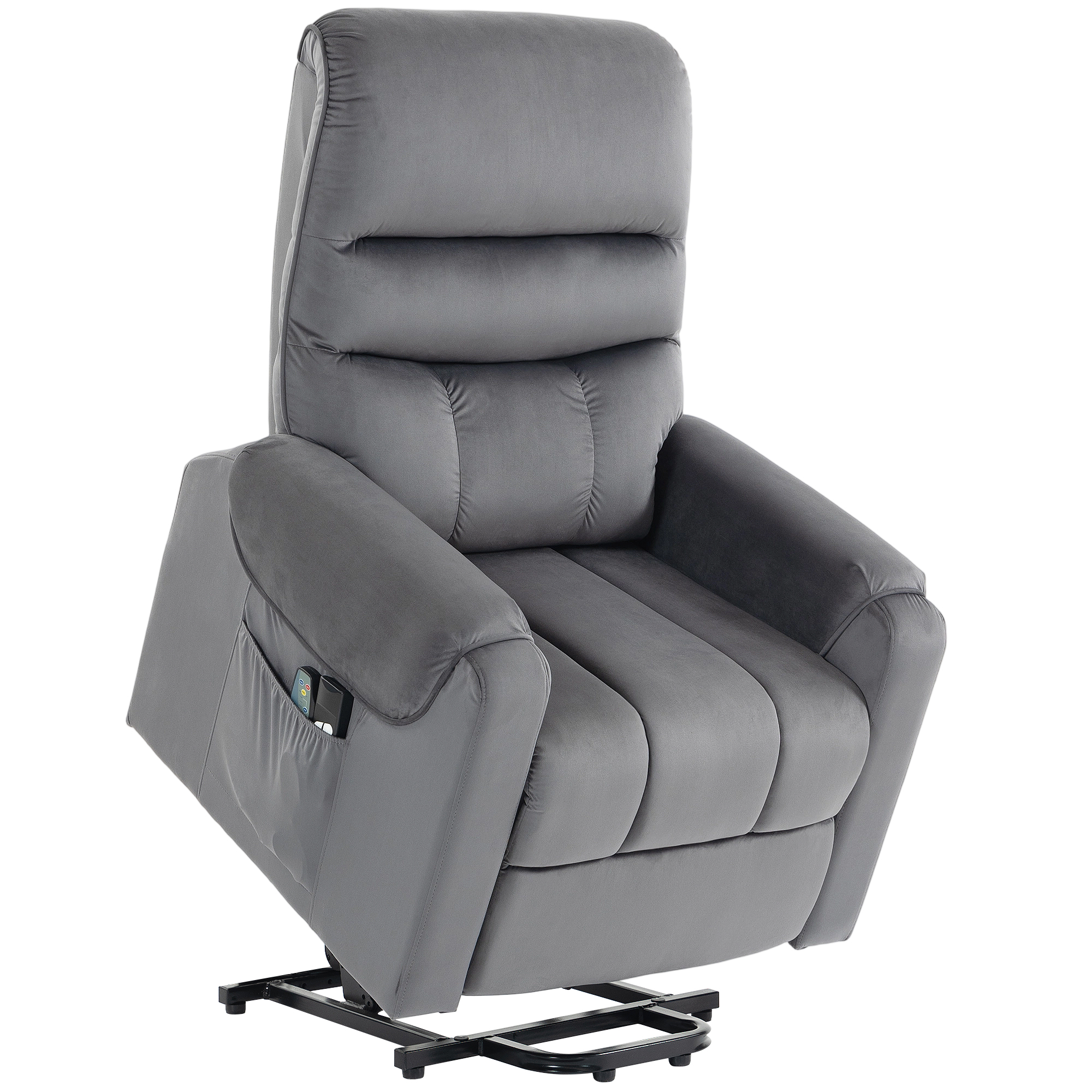 Fauteuil releveur multifonctionnel Velours, HOMCOM