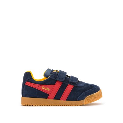 Kids Harrier Velcro Leather Trainers GOLA