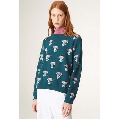 Пуловер с круглым вырезом и цветочным принтом COMPANIA FANTASTICA
