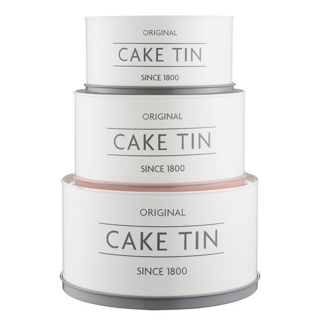 Innovative Kitchen Set of 3 Cake Tins, cream, MASON CASH