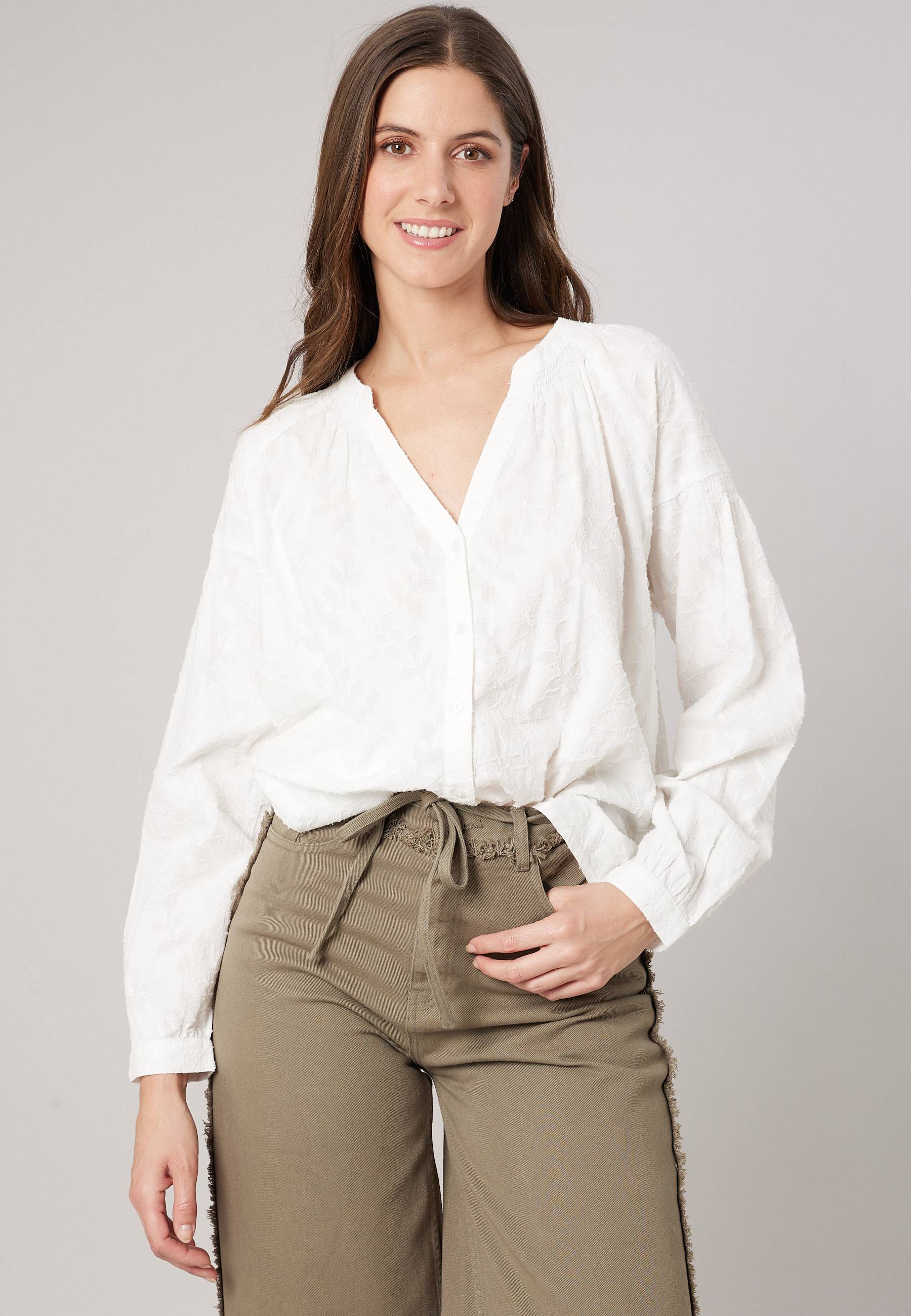 Blouse ample femme jacquard MEREDITH, DEELUXE