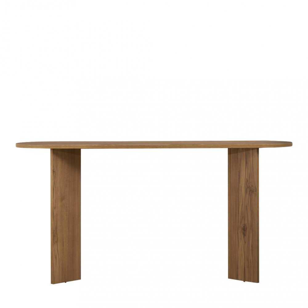 Console ovale en effet travertin L150cm- SAM, DRAWER