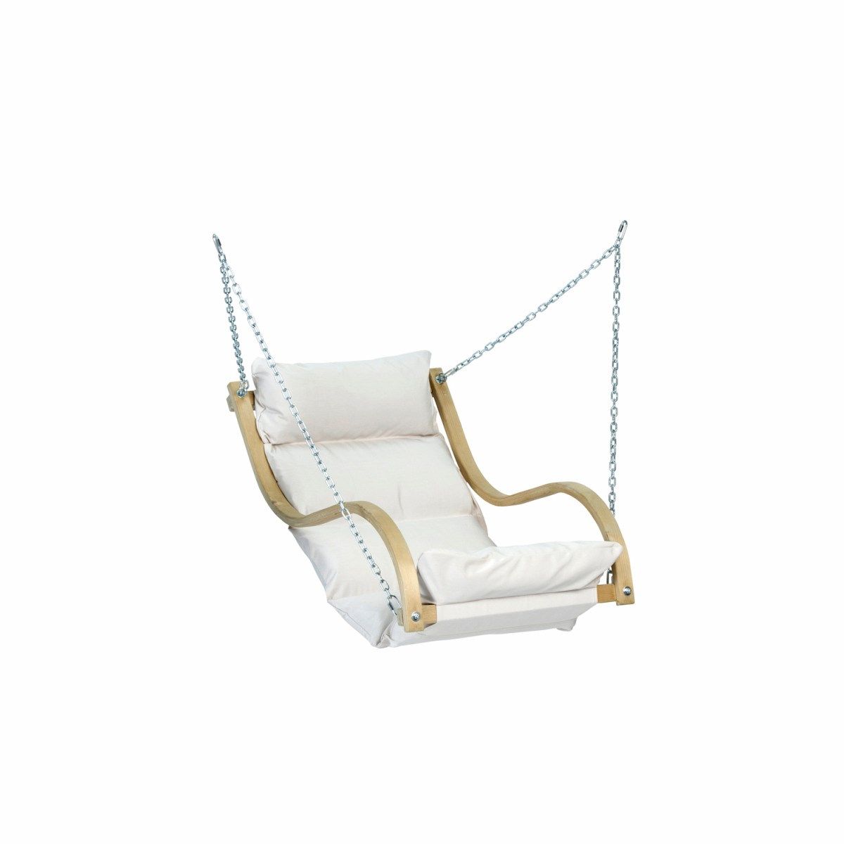 fauteuil suspendu rembourre fat chair creme