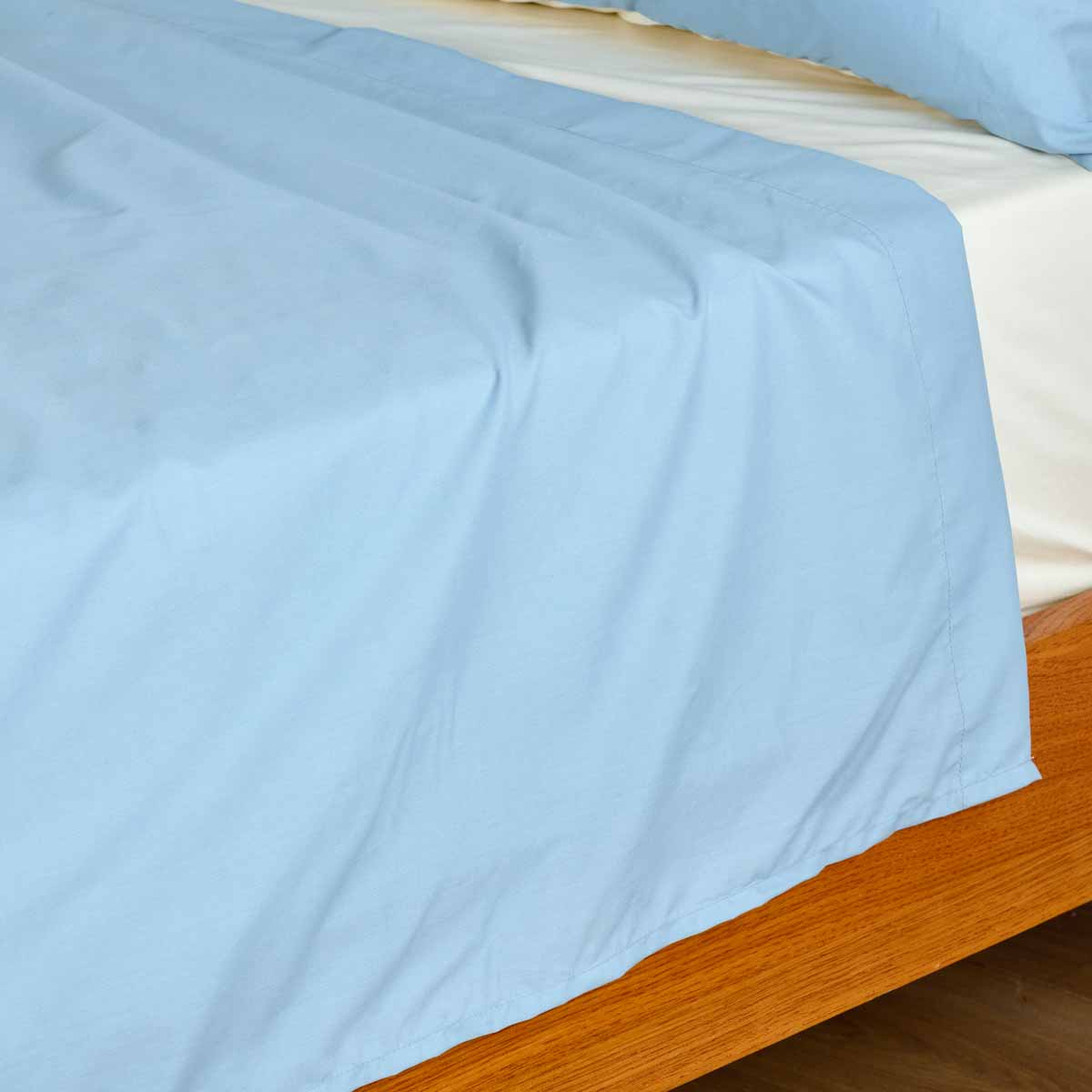 Parure De Lit Drap Plat | Blanc Des Prés - UNIE BDP BICOLORE, TRADITION DES VOSGES