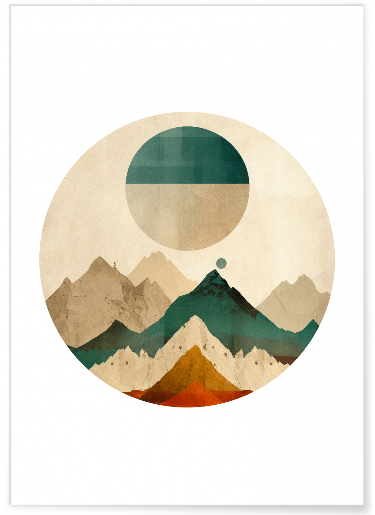Affiche Abstract Lune 1, L'AFFICHERIE