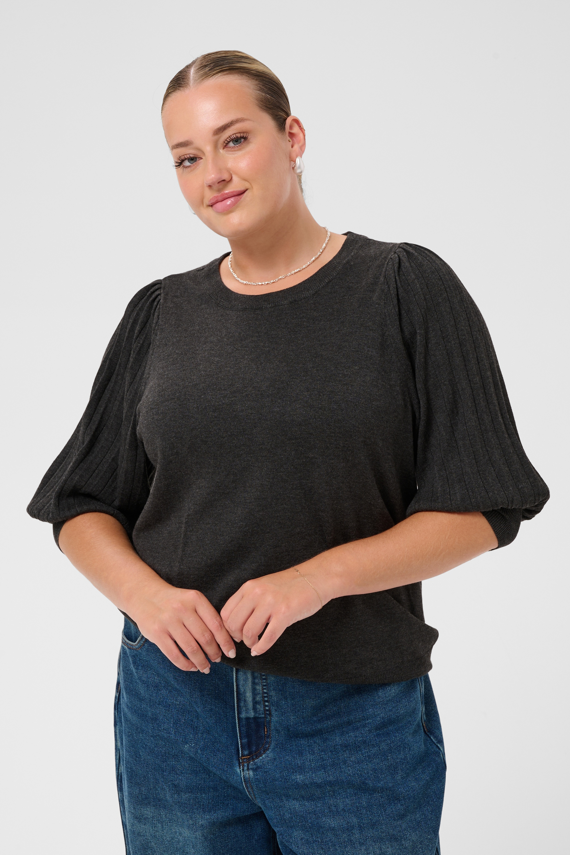 Pullover tricoté, KAFFE CURVE