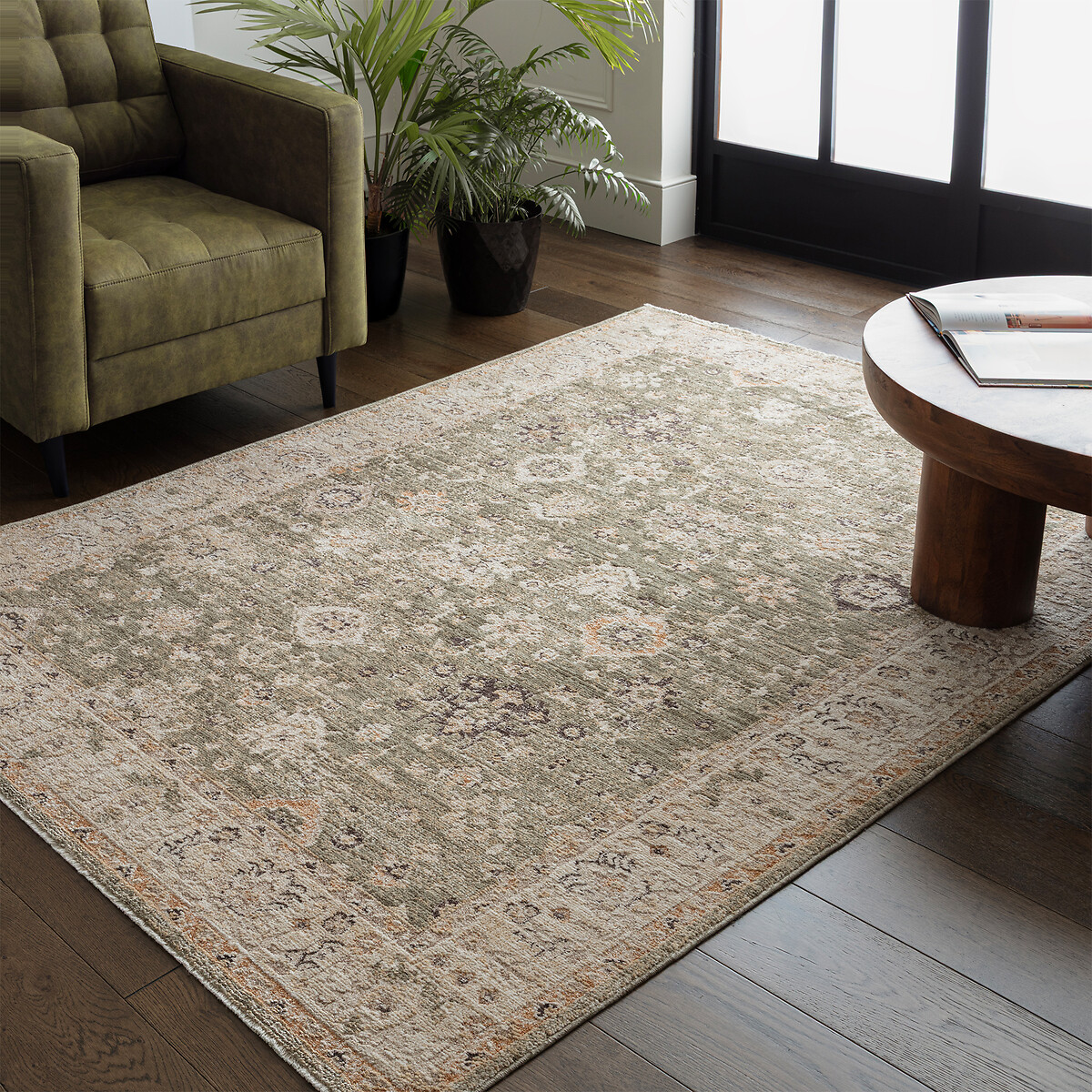 Heriz Ornate Green Rug, SO'HOME