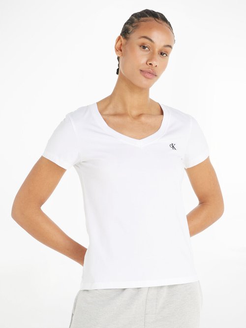 T-shirt mit v-ausschnitt Calvin Klein Jeans | La Redoute