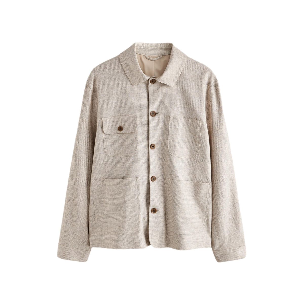 Veste de travail texturée en lin mélangé, NEXT