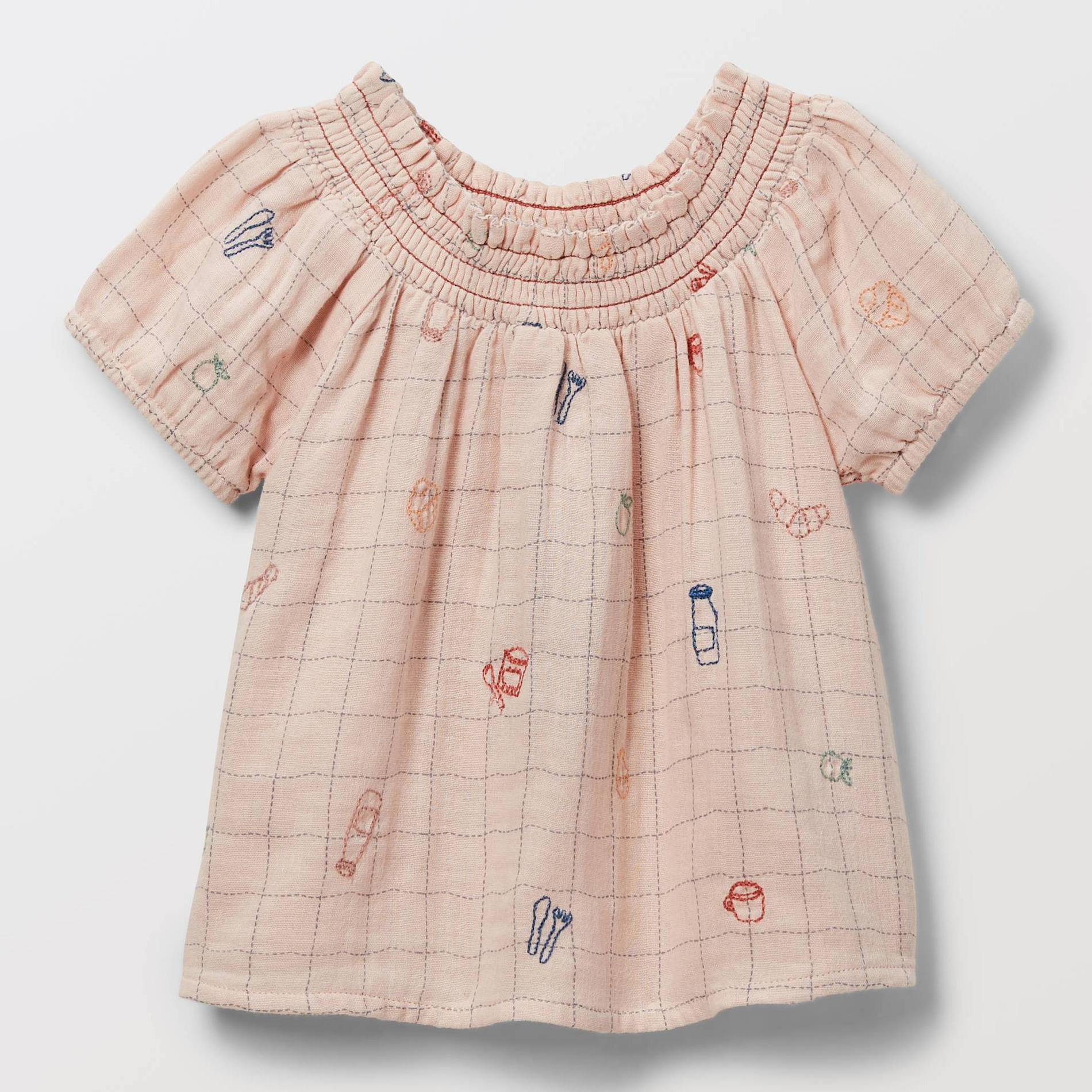 Blouse imprimée en coton BIO GOTS, BOUT'CHOU
