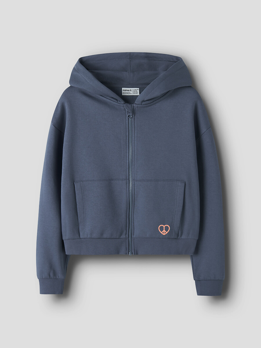 Zip-up hoodie in molton, NAME IT