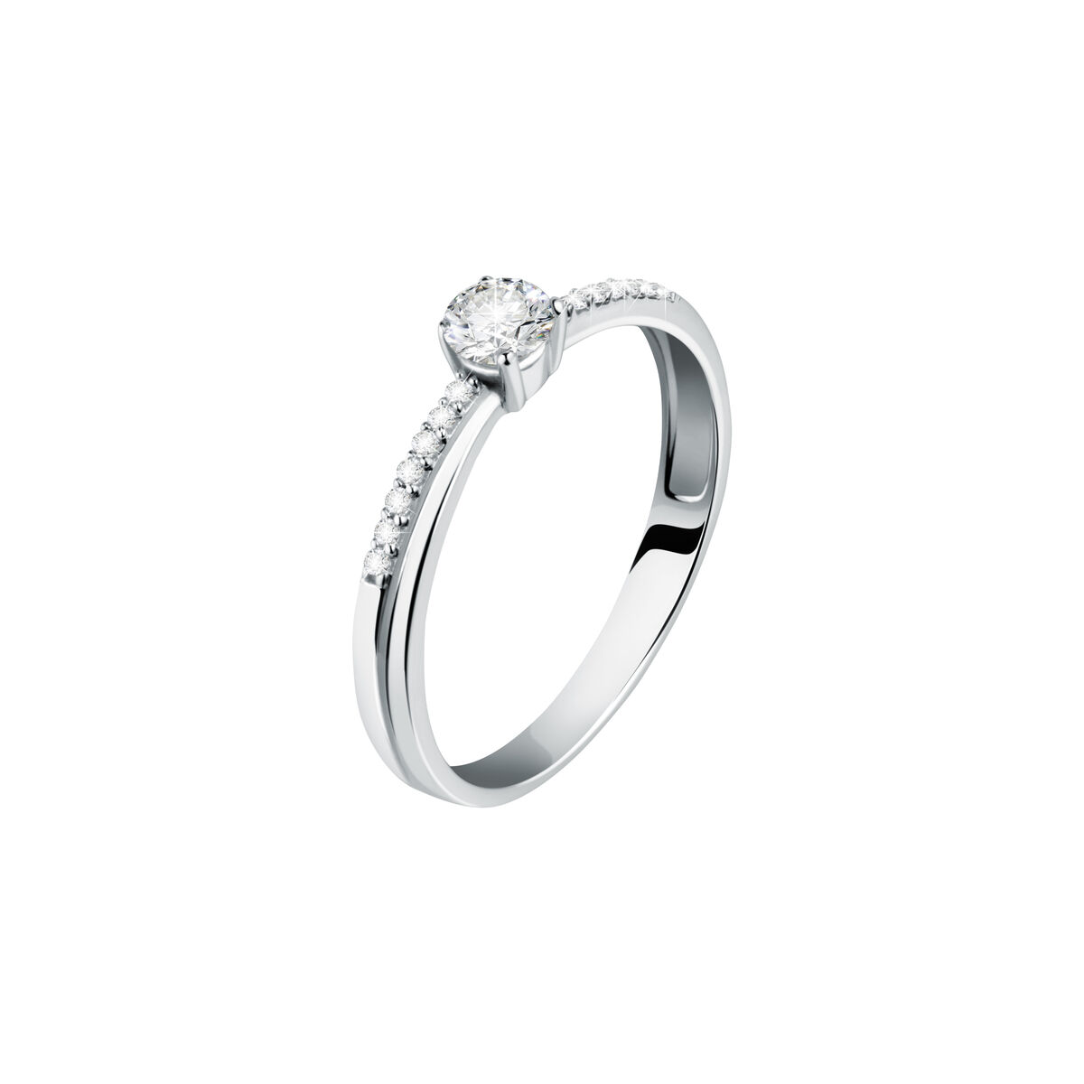 Bague en or blanc 375 B-CLASSIC, BLUESPIRIT