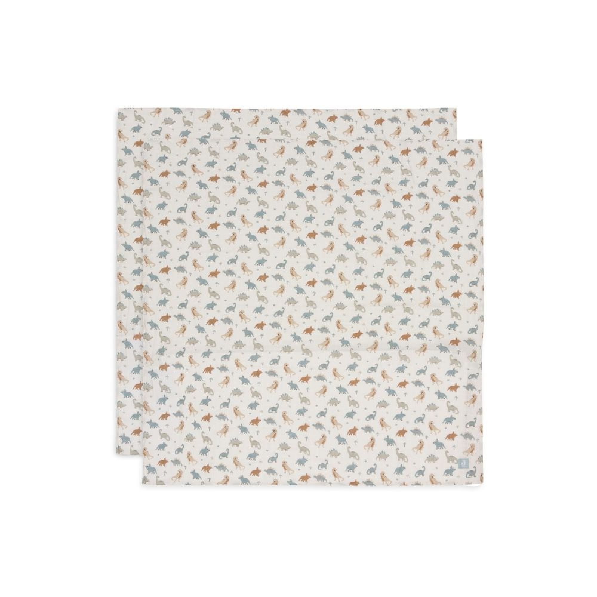Lot de 2 langes gaze de coton 115 x 115 cm Roarsome, JOLLEIN